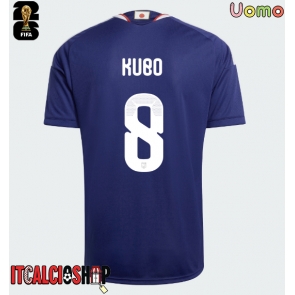 Giappone Takefusa Kubo #8 Prima Maglia Mondiali 2026 Manica Corta